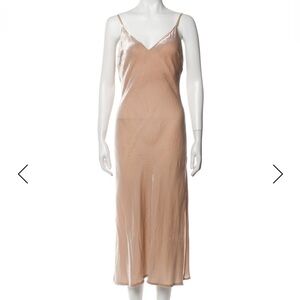 Long velvet slip - Beige - Love Shack Fancy